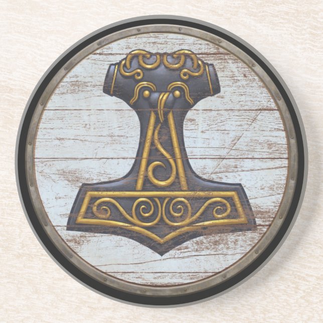 Viking Shield - Mjolnir Coaster (Front)