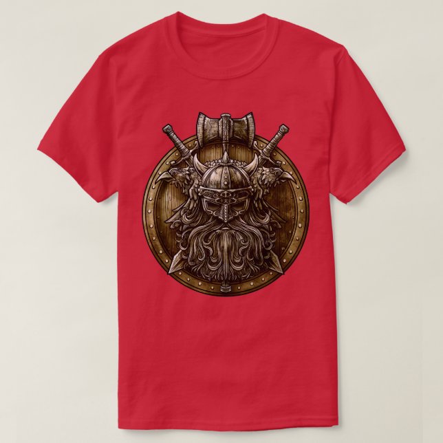 Viking Shield Nordic Norse Valhalla Classic TShirt (Design Front)