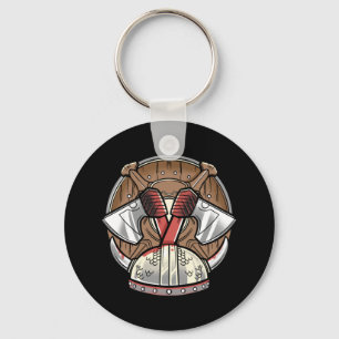 Viking Shield - Warrior Logo Keychain