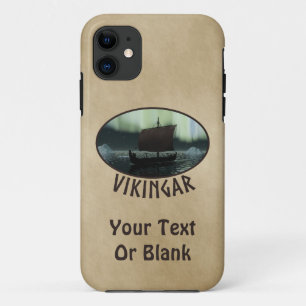Viking Ship And Northern Lights iPhone 11 Case