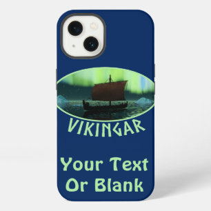 Viking Ship And Northern Lights iPhone 13 Case