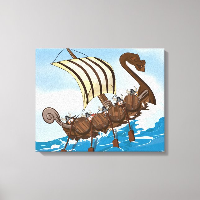 Viking Ship Canvas Print (Front)