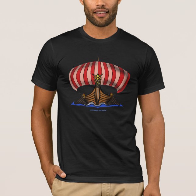 Viking ship cool t-shirt (Front)