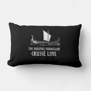 Viking Ship Cruise Line Odin And Valhalla Lumbar Pillow