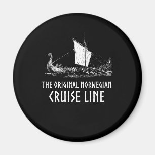 Viking Ship Cruise Line Odin And Valhalla Magnet