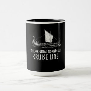 Viking Ship Cruise Line Odin And Valhalla Mug