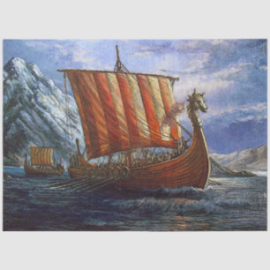 Viking Ship Gift Tissue Paper