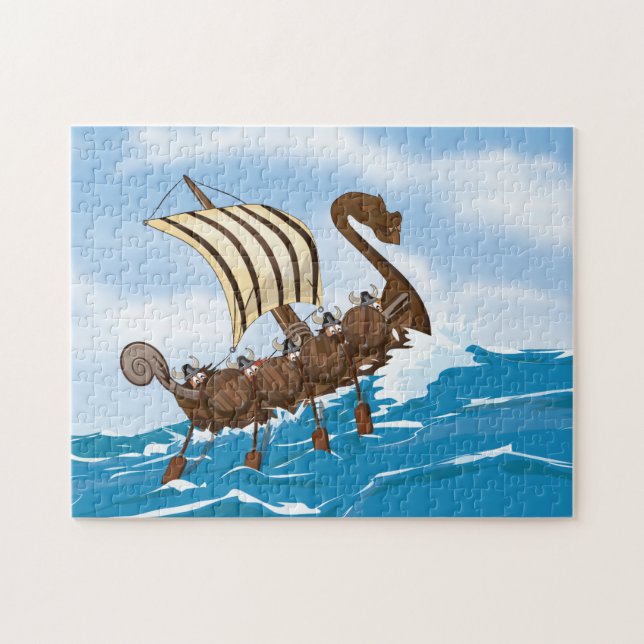 Viking Ship Jigsaw Puzzle (Horizontal)