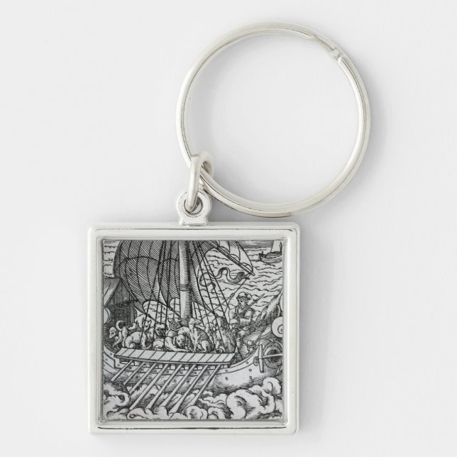 Viking Ship Keychain (Front)