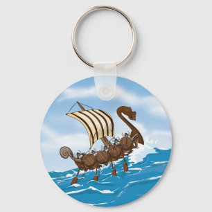 Viking Ship Keychain