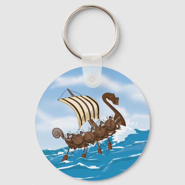 Viking Ship Keychain (Front)