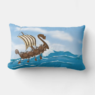 Viking Ship Lumbar Pillow