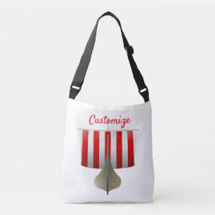 Viking Ship Sailing Thunder_Cove Crossbody Bag