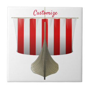 Viking Ship Sailing Thunder_Cove Tile