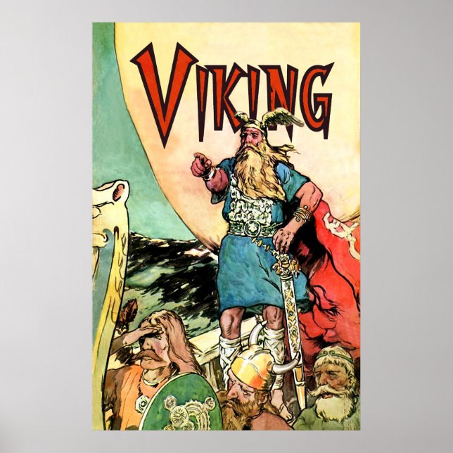 Viking Ship Thor Norseman Warriors Norse Poster (Front)