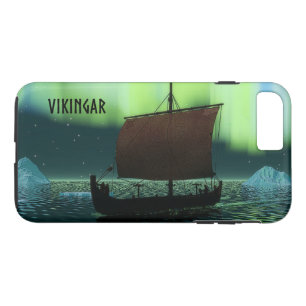 Viking Ship Under Northern Lights iPhone 8 Plus/7 Plus Case