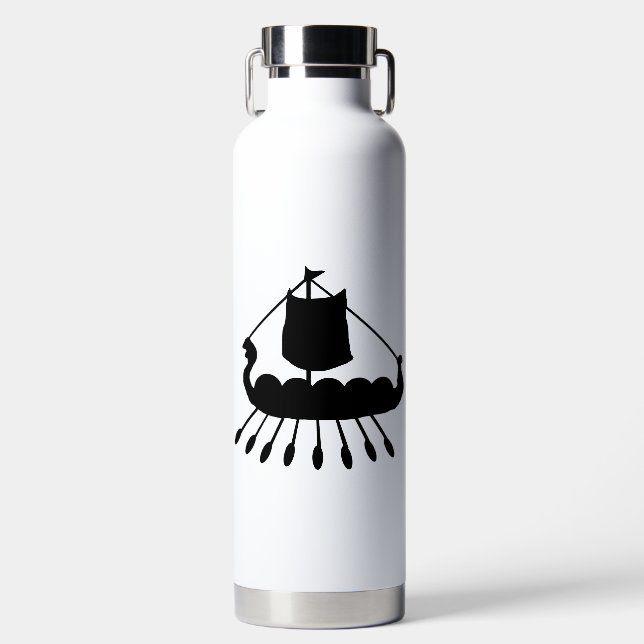 Viking Ship Water Bottle (Front)