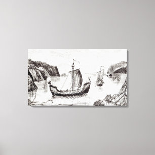Viking Ships Canvas Print