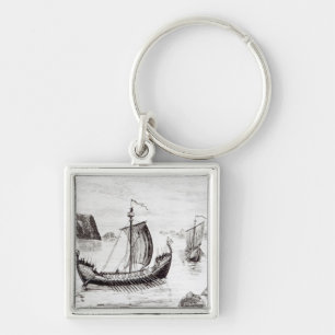 Viking Ships Keychain