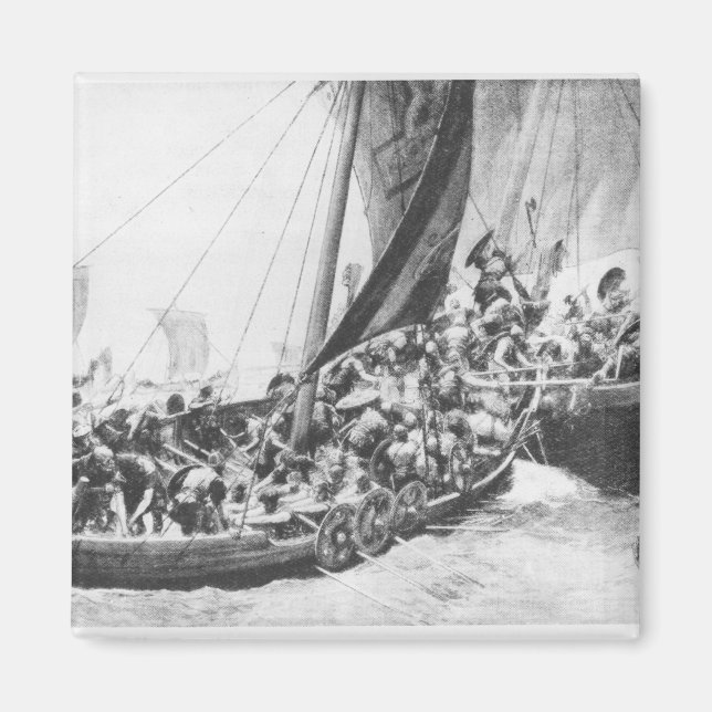Viking Ships Magnet (Front)