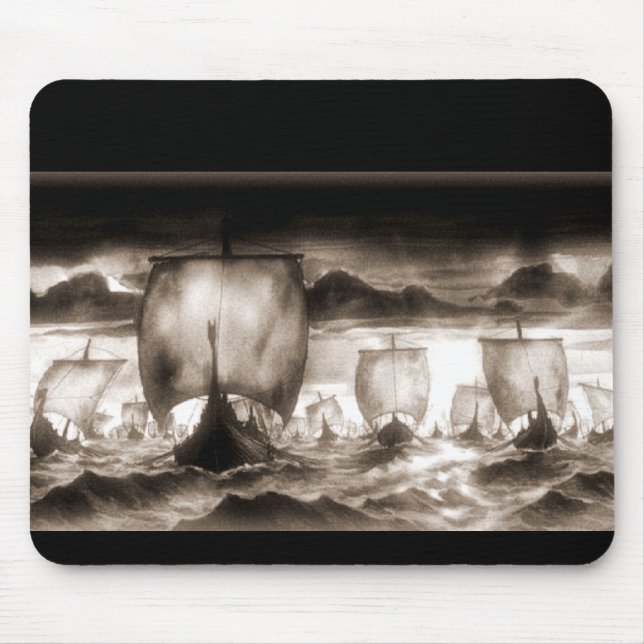 VIKING SHIPS MOUSE PAD (Front)