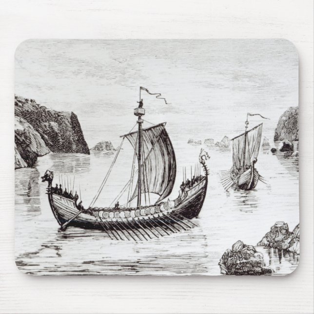 Viking Ships Mouse Pad (Front)