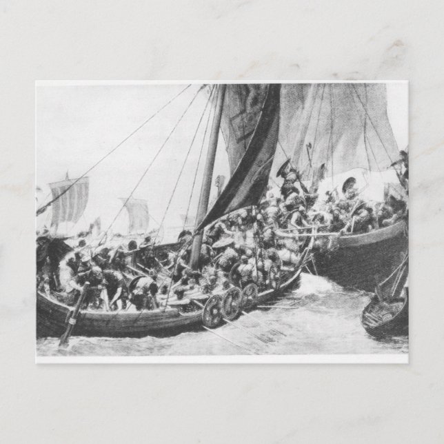 Viking Ships Postcard (Front)