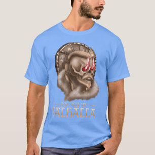 Viking Skeleton See You In Valhalla Raven Mytholog T-Shirt