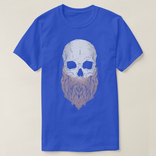 Viking Skull beard Classic TShirt (Design Front)
