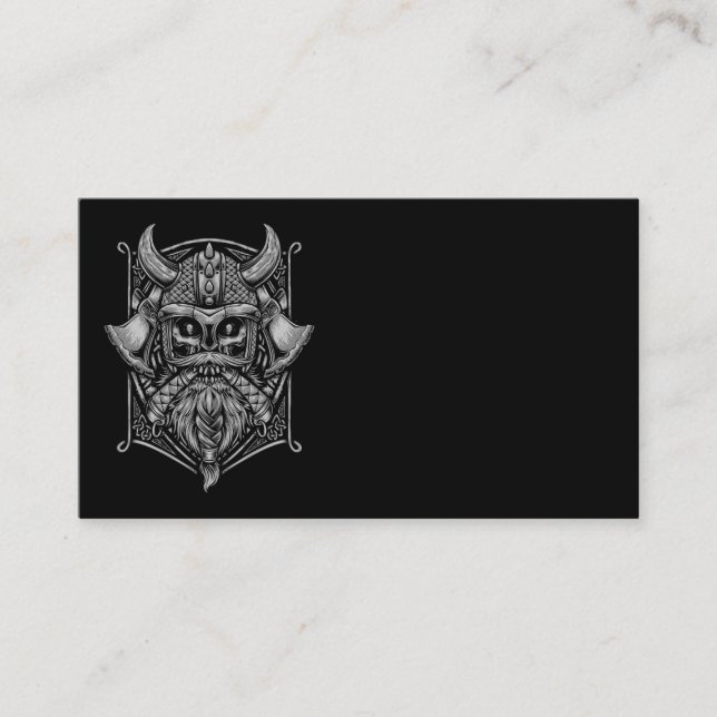 Viking Skull Business Cards (Front)