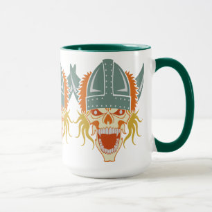 VIKING skull custom mug - choose style, colour