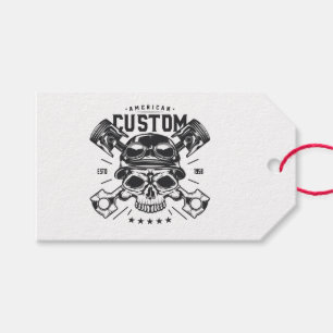 Viking Skull Gift Tags