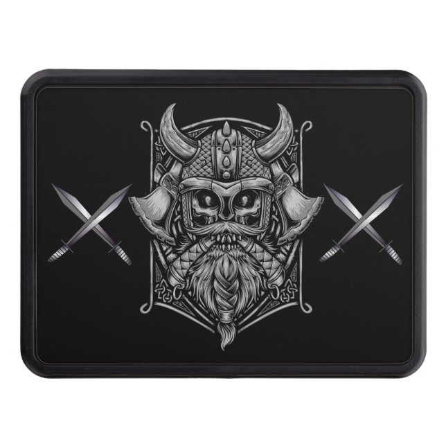 Viking Skull Hitch Cover (Front)