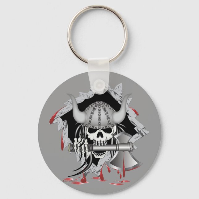 Viking Skull Keychain (Front)