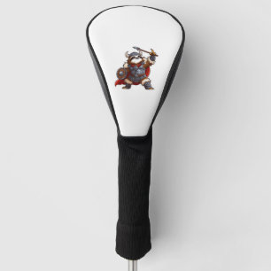 viking sloth Oversized T-Shirt Golf Head Cover