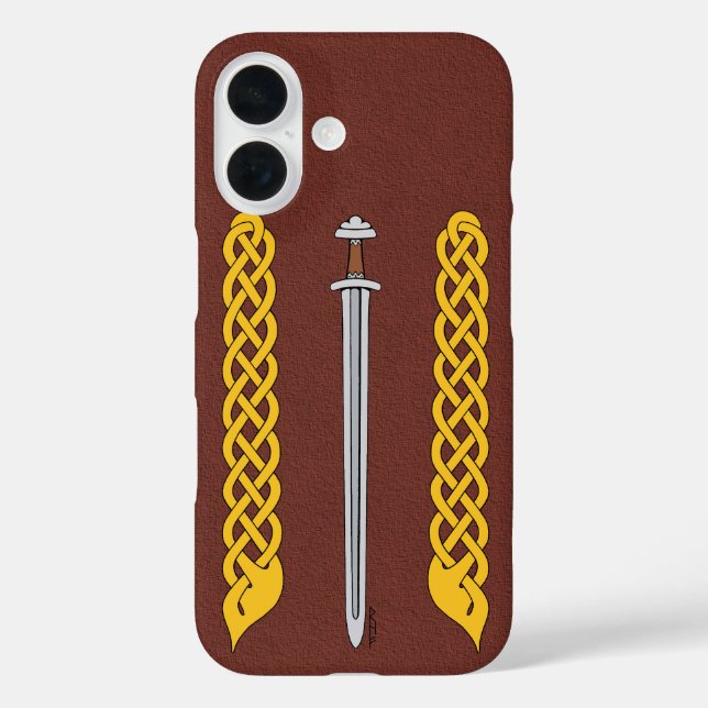 Viking Sword and Plaitwork Case-Mate iPhone Case (Back)