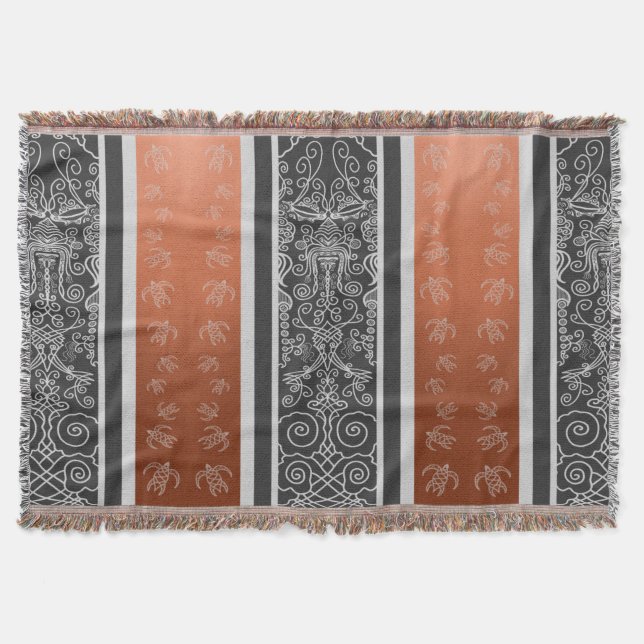 Viking Tattoo Throw Blanket (Front)