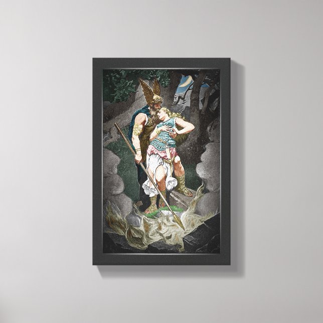 VIKING THEME WEDDING ANNIVERSARY    CANVAS PRINT (Front)
