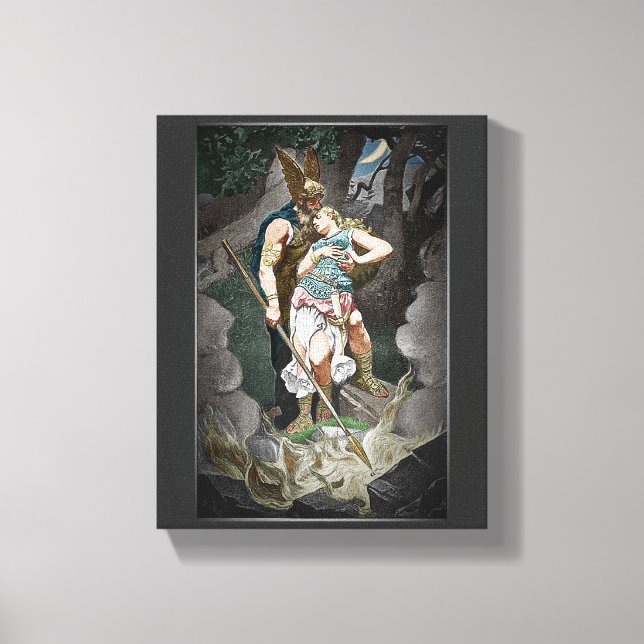 VIKING THEME WEDDING ANNIVERSARY    CANVAS PRINT (Front)