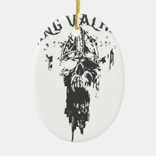 Viking Valhalla - Design 3 Ceramic Ornament