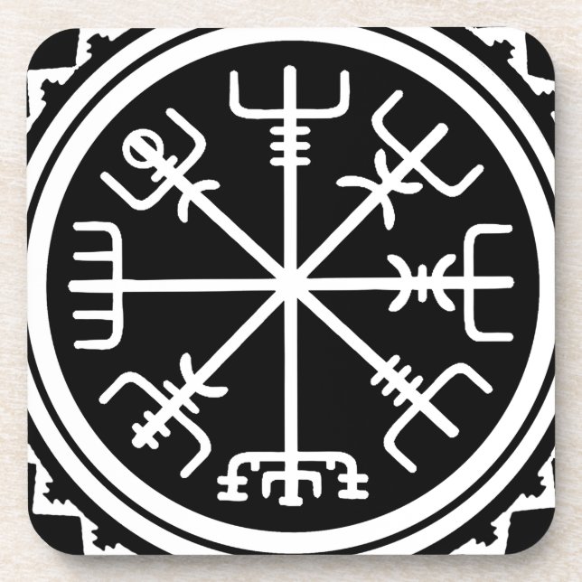 Viking Vegvisir Compass Coaster (Front)