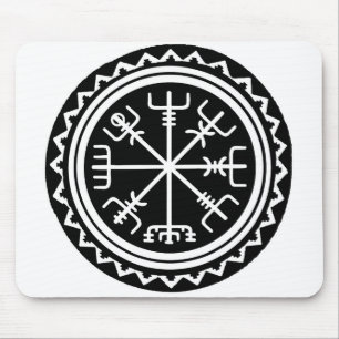 Viking Vegvisir Compass Mouse Pad