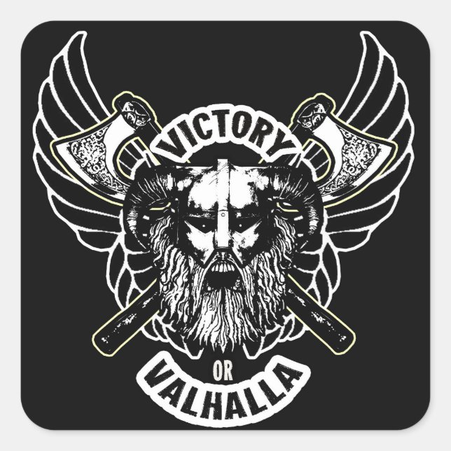 Viking - Victory or Valhalla Stickers (Front)