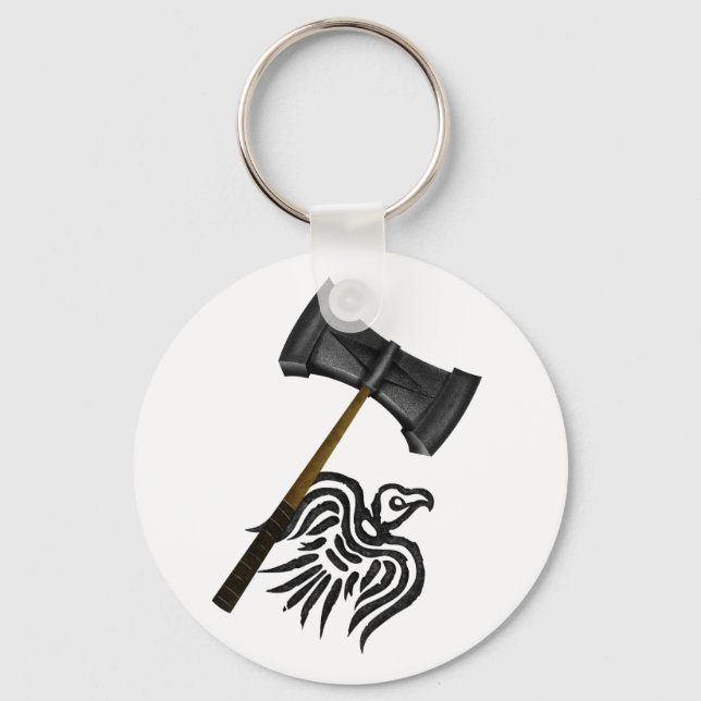 Viking War Hammer Thor Keychain (Front)