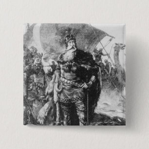 Viking Warrior 2 Inch Square Button