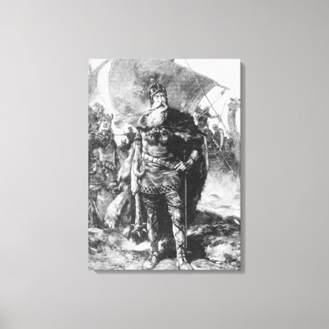 Viking Warrior Canvas Print (Front)