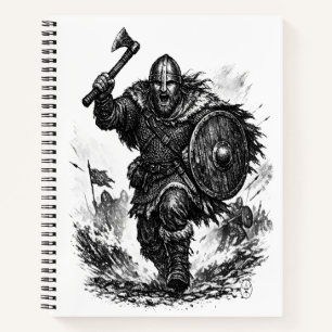 Viking Warrior Charge – Ink Battle Notebook