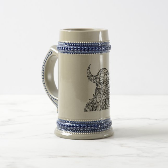 Viking Warrior IV Beer Stein (Front Left)