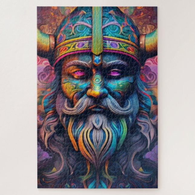 Viking Warrior Jigsaw Puzzle (Vertical)