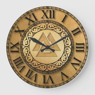 Viking Warrior Large Clock